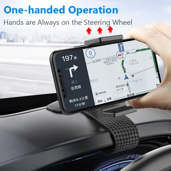 Fimilef HUD samochodowy uchwyt na telefon Uniwersalny GPS obrotowy 360 deska rozdzielcza samochodu, uchwyt dla telefonów Iphone 8 11 Samsung uchwyt klip