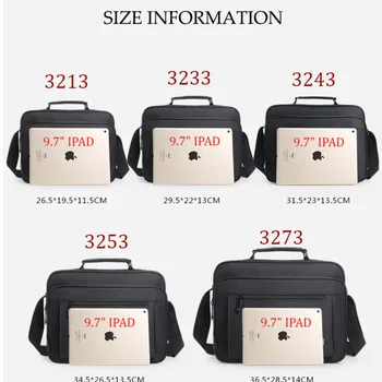 Wodoodporny czarny męski portfel wysokiej jakości marki torba na ramię dla kobiet Torba męska Crossbody torby Bolso Hombre 2020