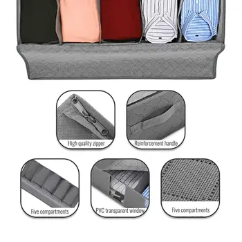 Zestaw ochrony składana torba z włókniny do przechowywania odzieży do prania koce koc zamek błyskawiczny torba do przechowywania szafa sweter organizator