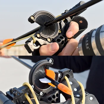 Nowa tętniący ryby aktualizacja myśliwski Proca wielofunkcyjny profesjonalny precyzyjny katapulta ze strzałą i gumką