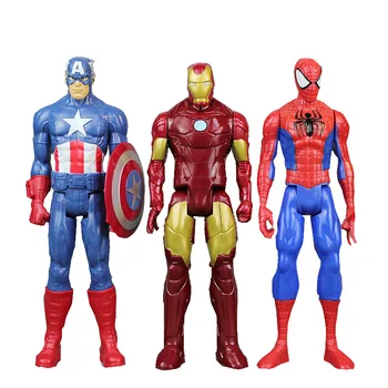 30 cm Marvel Avengers zabawki Thanos Hulk Buster Spider-man Iron Man, Kapitan Ameryka, Thor, Wolverine Czarna Pantera figurka lalki
