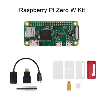 Raspberry Pi Zero W Kit z Raspberry Pi Zero W Board/ 3 w 1 Adapter interfejsu nagłówka/Raspberry Pi Zero/Zero W etui