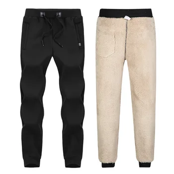 Casual spodnie dla mężczyzn super ciepłe, elastyczne zimowe sportowe spodnie biegacze moda długie spodnie meble ubrania męski gruby Hombre polar 8XL