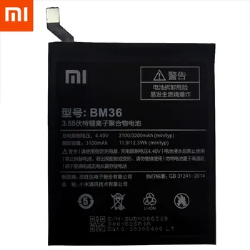 XiaoMi Original Replacement Battery BM36 For Xiaomi Mi 5S MI5S New Authentic Phone Battery 3200mAh+prezent narzędzia +naklejki