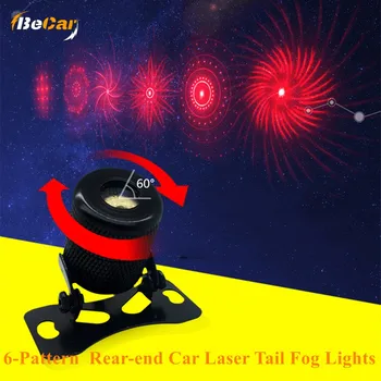 6 modeli uniwersalnych Антиколлизионных tylnych samochodowych laserowych tylnych świateł przeciwmgielnych hamulcowy hamulec lampa motocykl wdziera się ostrzegawczy projektor