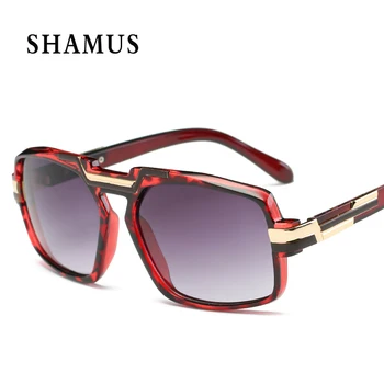 SHAMUS Sunglass UV400 kryształowe okulary przewymiarowany okulary 2017 marka projekt męskie okulary Kobiety 2017 Lady moda okulary