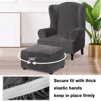 1 szt podnóżek pokrywa Slipcover zestaw ochrony niski krzesło sofa pokrywa elastyczna meblowy protector dla podnóżek,kanapy,fotele,otomana,krzesła