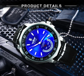 Zwycięzca dorywczo zegarek automatyczny zegarek mechaniczny zegarek mężczyźni luksusowej marki zegarek kalendarz dorywczo zegarki sportowe Relogio Masculino