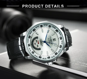Zwycięzca dorywczo zegarek automatyczny zegarek mechaniczny zegarek mężczyźni luksusowej marki zegarek kalendarz dorywczo zegarki sportowe Relogio Masculino