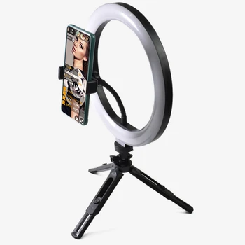 Led Ring Fill Light Lampa Przenośna Selfie Ringlight Regulowany Statyw Dystansowy Oświetlenie Zdjęcia Telefon Zdjęcia Do Youtube Tiktok