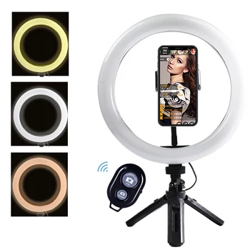 Led Ring Fill Light Lampa Przenośna Selfie Ringlight Regulowany Statyw Dystansowy Oświetlenie Zdjęcia Telefon Zdjęcia Do Youtube Tiktok
