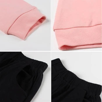 Kobiety bielizna nocna Damska odzież domowa listy drukowania z długim rękawem piżamy piżamy zestaw Duży rozmiar bluzki + spodnie piżama piżama Femme