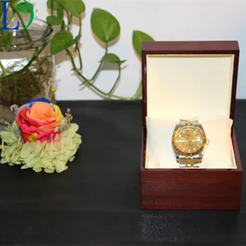 Super Taniej Luksusowe Solidne Drewniane Zegarki Pudełko Vintage, Biżuteria Pudełko Biżuteria Organizator Przechowywania Etui Uchwyt