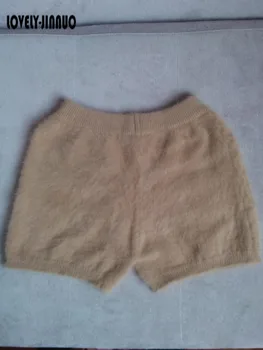 Modne zimowe норковые kaszmiru dzianiny spodnie krótkie spodnie darmowa wysyłka JN296