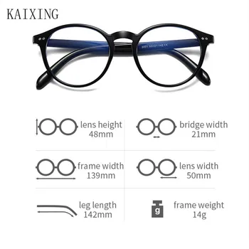 KAIXING Anti Blue Light Glasses Women Business Eyeglasses PC Lens Computer Retro Round Cat Eye okulary dla mężczyzn w 2020