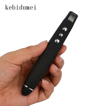 Kebidumei USB Wireless Powerpoint Presentation RF Remote Controller PPT Presenter Czerwony wskaźnik laserowy długopis stacjonarnego i laptopa