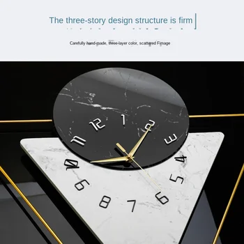 Nordic light luksusowe zegarki osobowość twórcza sztuka nowoczesne proste zegar ścienny salon agd moda ozdoba ściany