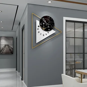 Nordic light luksusowe zegarki osobowość twórcza sztuka nowoczesne proste zegar ścienny salon agd moda ozdoba ściany