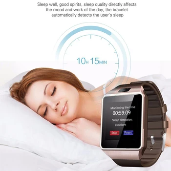 Inteligentny zegarek dotykowy ekran, aparat fitness tracker zegarek Mężczyźni Kobiety Bluetooth muzyka zegarek karta SIM Smartwatch for Ios Android