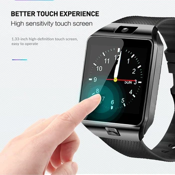 Inteligentny zegarek dotykowy ekran, aparat fitness tracker zegarek Mężczyźni Kobiety Bluetooth muzyka zegarek karta SIM Smartwatch for Ios Android