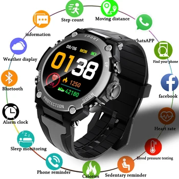 LIGE 2021 New Bluetooth Music Smart Watch IP68 Wodoodporny monitorowanie rytmu serca fitness sport na świeżym powietrzu Smartwatch dla Androida i IOS