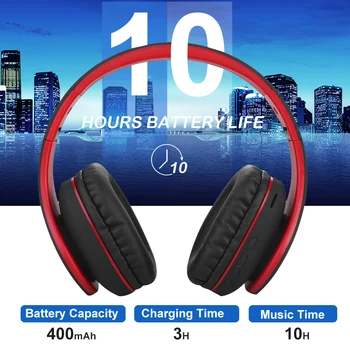 Mini Born Wireless Headphones Bluetooth 5.0 Bass składane słuchawki na ucho słuchawki Audio Mp3 przenośne regulowane słuchawki