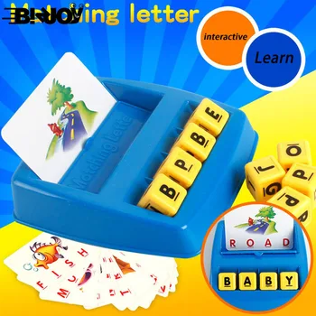 Dla dzieci zabawki edukacyjne gra alfabet zgodność pisowni słowa Happy Learn English wczesne dzieciństwo, rodzic-dziecko interakcji