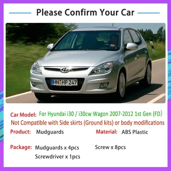 Samochód błotnik błotniki błotnik Hyundai i30 i30cw kombi 2007~2012 FD 2008 2009 błotnik klapy zewnętrzne akcesoria produkty