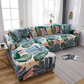 Bonenjoy elastyczny pokrowiec kanapy do salonu funda sofa elastica Single/Double/Three/Four Leaf Pattern pokrowce pokrowce na sofy