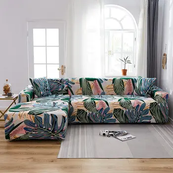 Bonenjoy elastyczny pokrowiec kanapy do salonu funda sofa elastica Single/Double/Three/Four Leaf Pattern pokrowce pokrowce na sofy