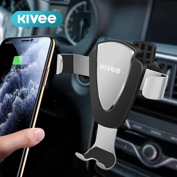 Kivee UC10 Universal alloy car phone holder For Phone Car Air Vent Clip Mount No Magnetic Mobile Cell Phone Stand For Smartphone