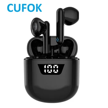 CUFOK TWS słuchawki Bluetooth True Wireless Earbuds Super Bass słuchawki stereo plac zestaw słuchawkowy z mikrofonem dla smartfonów Xiaomi