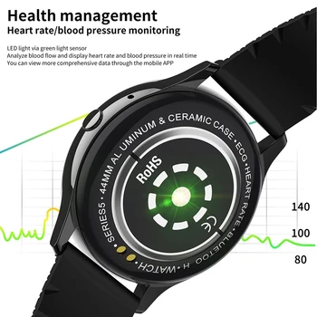 2020 inteligentne zegarki damskie męskie sportowe czas wolny rytm serca ciśnienie krwi krokomierz informacje o śnie przypomnienie wodoodporny zegarek