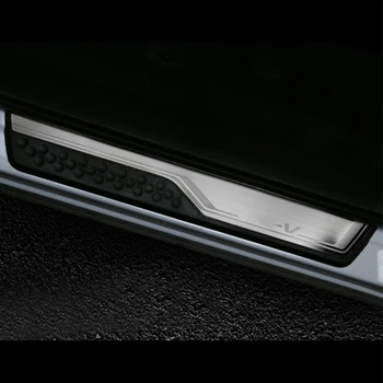 Stal nierdzewna sprzedaż Hurtowa próg drzwi pokrywa wykończenie ochraniacze straż dla Honda CRV 2017 2018 2019 akcesoria samochodowe naklejki 4 szt.