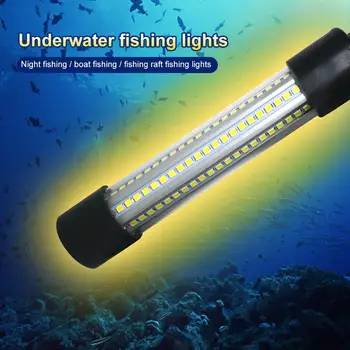 1200LM LED zatapialne wędkarskie nocne podwodna przynęta ryby przynęta Poszukiwacz lampy przyciąga krewetki kalmary Kril Poszukiwacz lampy