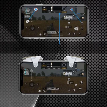 Telefoniczna gra Aim Key smartfon Telefony gry L1R1 Shooter Controller PUBG dla Iphone Xiaomi Trigger Gamepad Fire Button