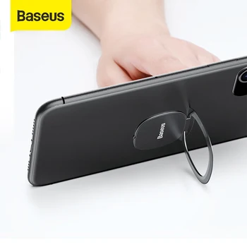 Baseus Mini Phone Ring Finger Ring Holder Metal Phone Stand Mount przenośny uchwyt pierścienia do telefonu komórkowego Xiaomi Samsung Tablet