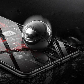 Aixuan Case For Xiaomi Redmi Note 7 Cases For Red Rice Case barwione szkło hartowane Silikonowa pokrywka Hongmi Note 7 Pro