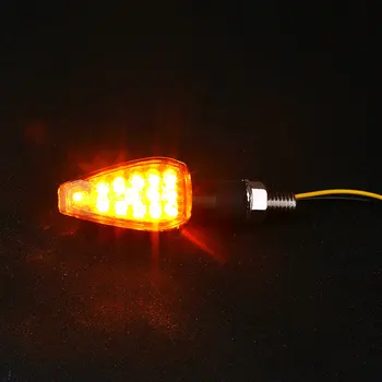 4szt uniwersalny motocykl motocykl kierunkowskaz migacz LED światło lampy 14 LED Bursztynowy super jasne światło motocykl