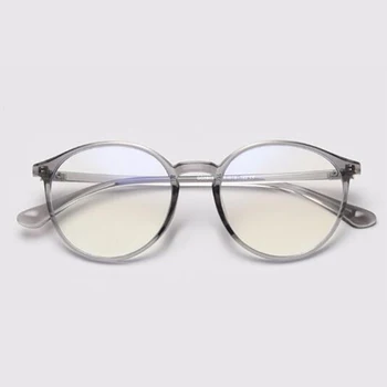 Nowy TR90 światło niebieskie okulary wysokiej jakości okrągłe damskie okulary krótkowzroczność botanik optyczne okulary luksusowej marki komputerowe okulary