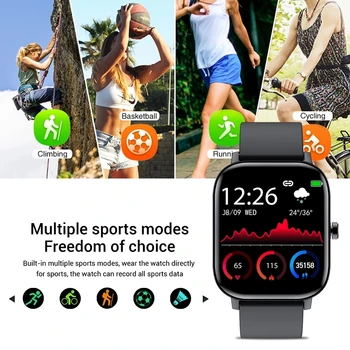 LIGE New Men Smart Watch Wristband Men Women Sport Clock Heart Rate Monitor Sleep Monitor Bluetooth Call Smartwatch for phone