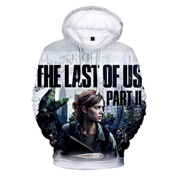 WAWNI 2020 The Last of Us z Kapturem Streetwear Cosplay Part 2 Hip Hop Funny Hoodies Casual Unisex 3D Hooded Sweatshirt Oversize