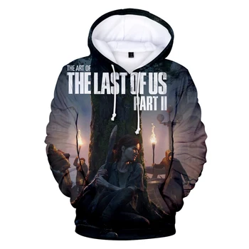 WAWNI 2020 The Last of Us z Kapturem Streetwear Cosplay Part 2 Hip Hop Funny Hoodies Casual Unisex 3D Hooded Sweatshirt Oversize