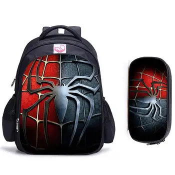 16-Calowy Superbohater Spider-Man Dla Dzieci Torby Szkolne Materac Plecak Dzieci W Szkole Chłopcy Dziewczęta Mochila Infantil Catoon Bag