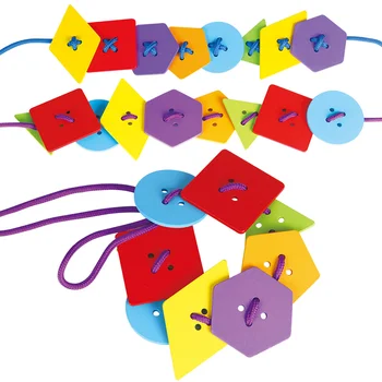 Dla dzieci, drewniane zabawki DIY geometryczny kształt zewnętrzny tangram/puzzle deska drewniana puzzle edukacyjne Montessori zabawki dla dzieci, prezenty