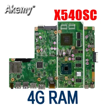 Płyta główna laptopa X540SC Asus X540SC X540S X540 Test original druku płyty głównej 4G RAM N3700 CPU