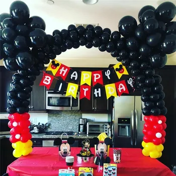 3M Minnie Mickey Mouse Party Arch Balloon Chain DIY deser dekoracja stołu Mickey Minnie Birthday Balloon Baby Shower Decor