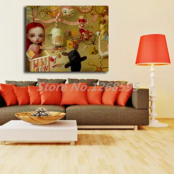 Fushigi Circus By Mark Ryden HD Canvas Painting Print Living Room Home Decor Modern Wall Art olej malarstwo plakat salon zdjęcia