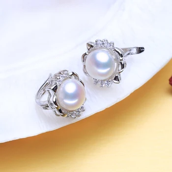 FENASY 925 srebro wisiorek naszyjnik naturalne perły zestawy biżuterii dla kobiet богемные kolczyki z kamieniami partii pierścienie