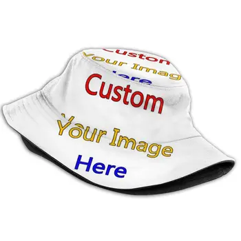 3D Customized Image DIY Women Fisherman ' s Hat Fashion Men Ladies Snapback Caps Fitted Casual Girls Unisex Flat Dropshipping